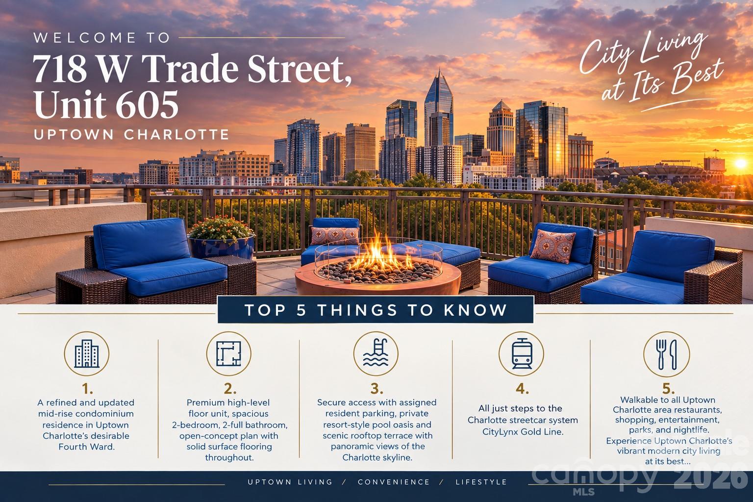 718 W Trade Street 605 — photo