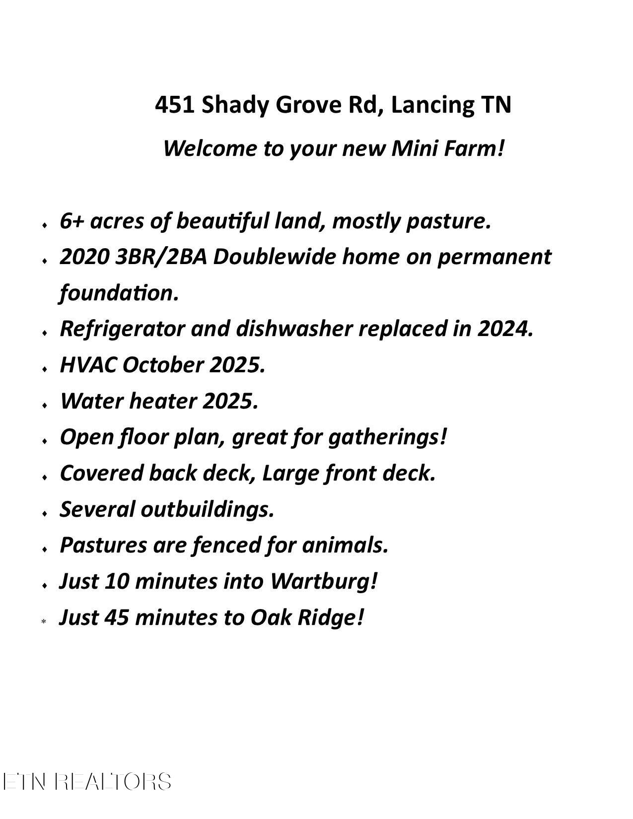 451 Shady Grove Rd, Lancing, TN 37770 — photo 2