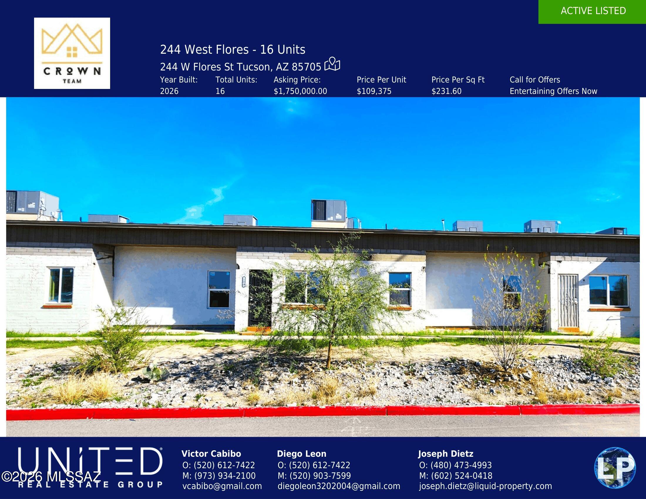 244 W Flores Street — photo