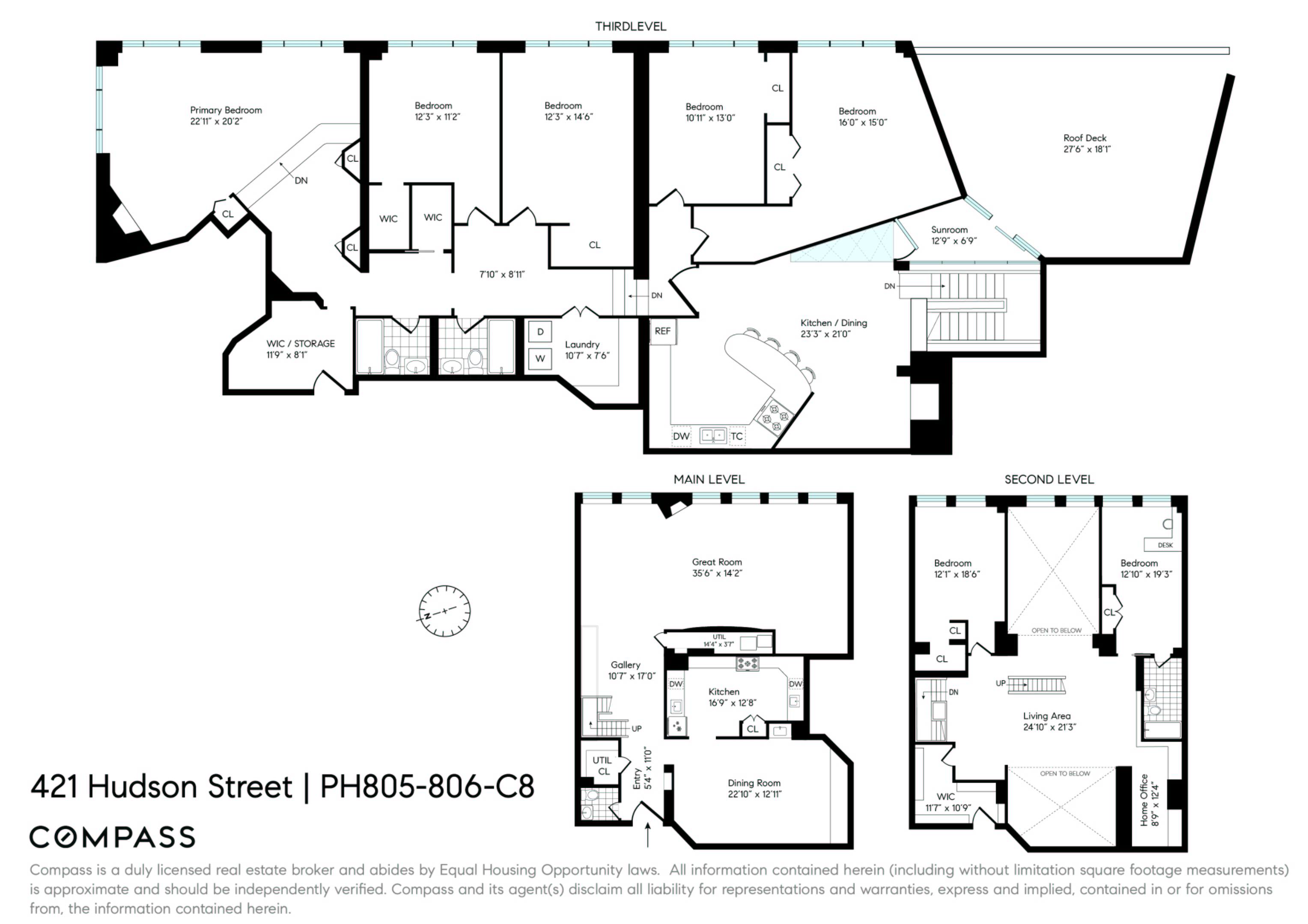 421 Hudson Street Unit Ph805 — photo