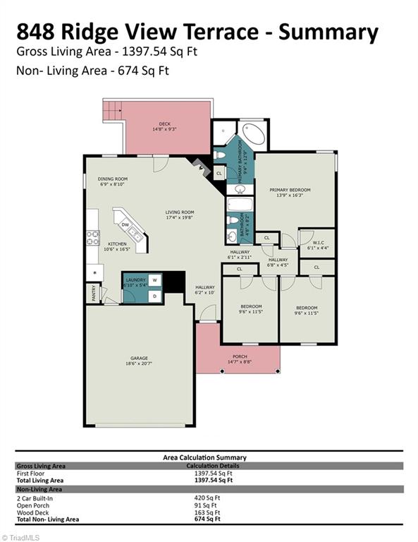 848 ridge view ter, RURAL HALL NC 27045 — photo 2